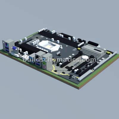 ASRock Z370 Pro4 Motherboard Pixel Art