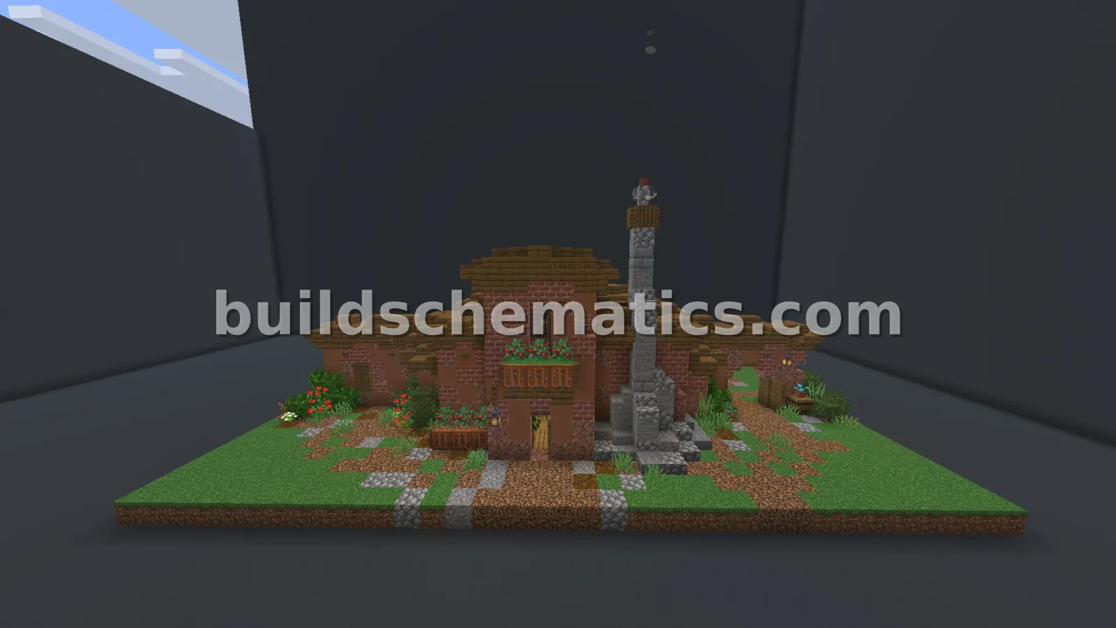 Cozy Terracotta House Schematic — view 4