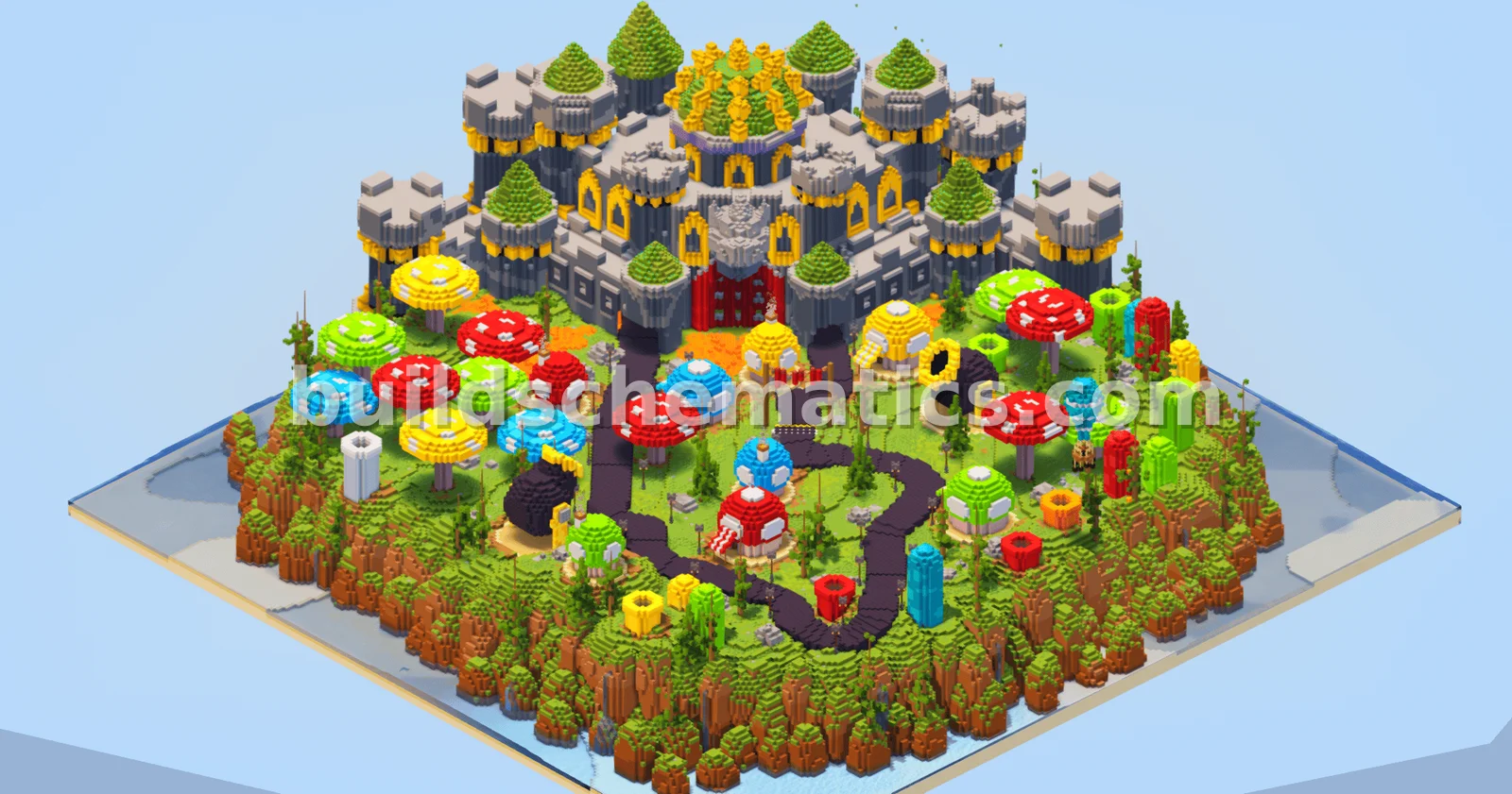 Mario Kart Bowser Castle Map 250x250