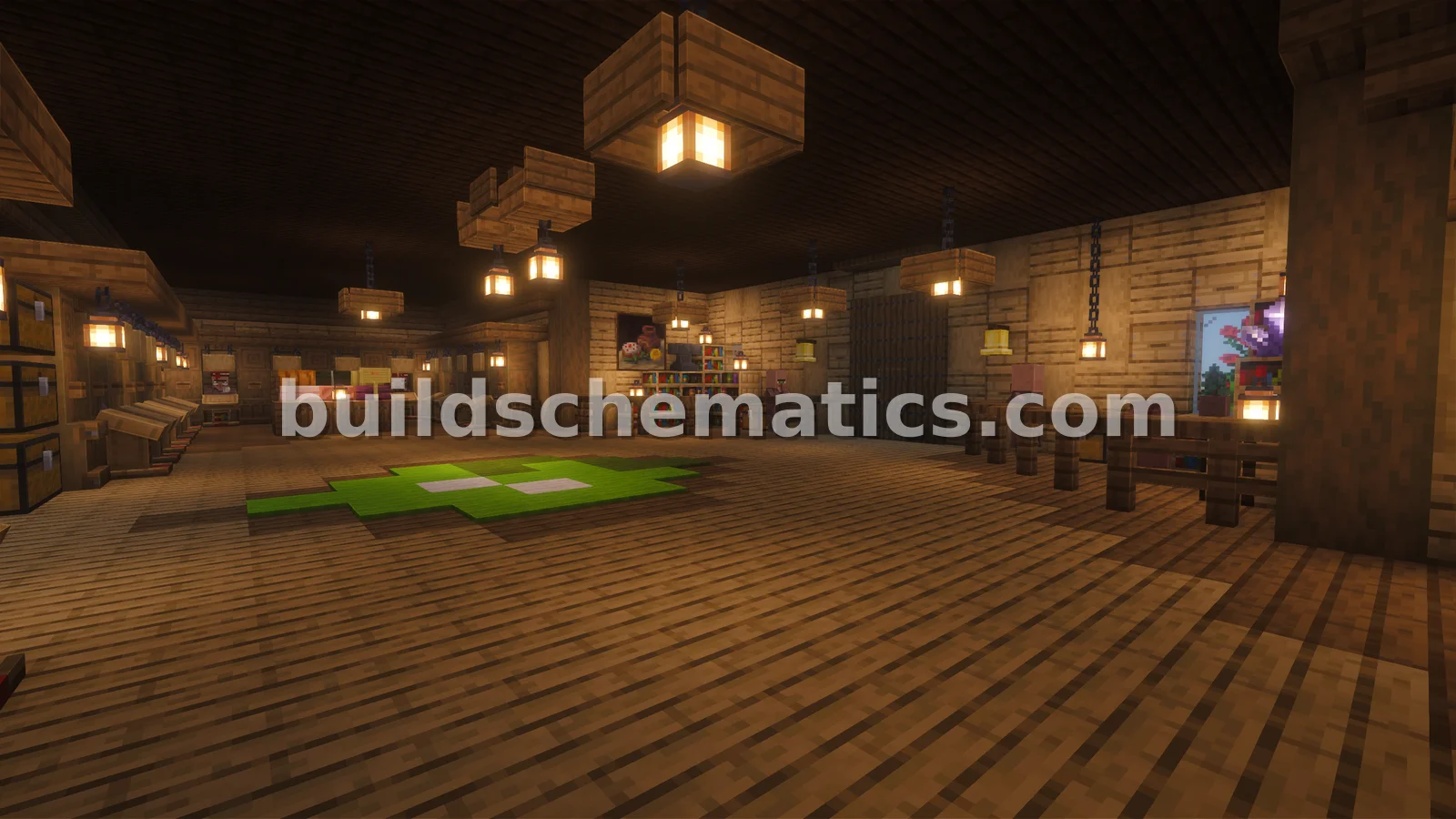 Rustic Trading Hall for 60+ Villagers — view 3