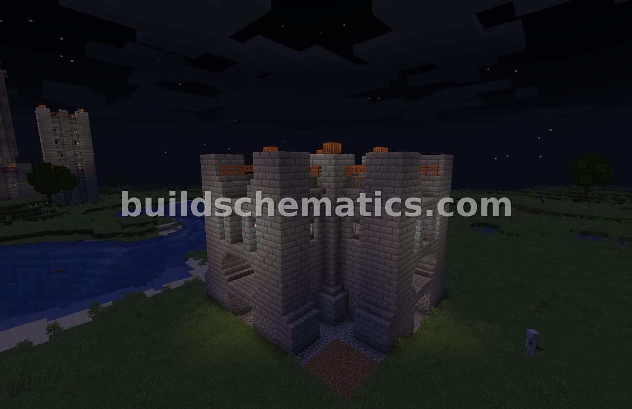 Leniland Fortress Corner Wall Section — view 3
