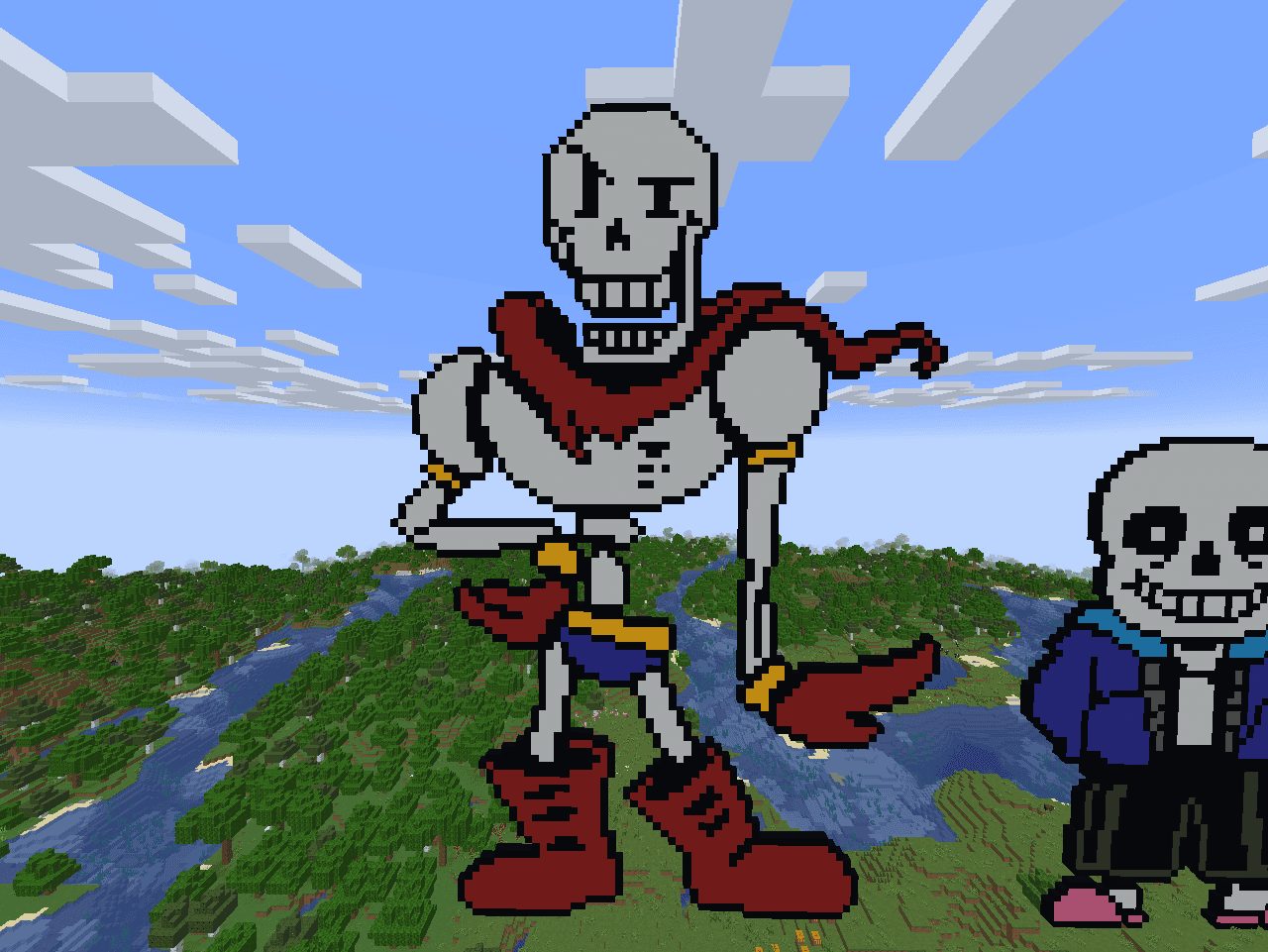 Undertale Papyrus Combat Sprite Pixel Art