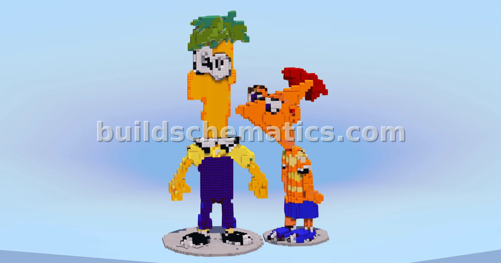 Phineas and Ferb Minecraft Build