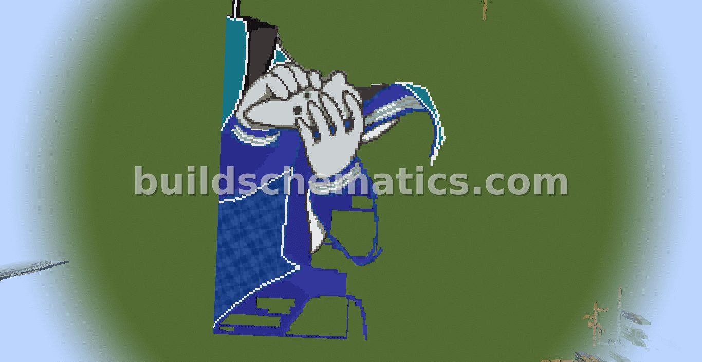Wadanohara Pixel Art Build — view 2