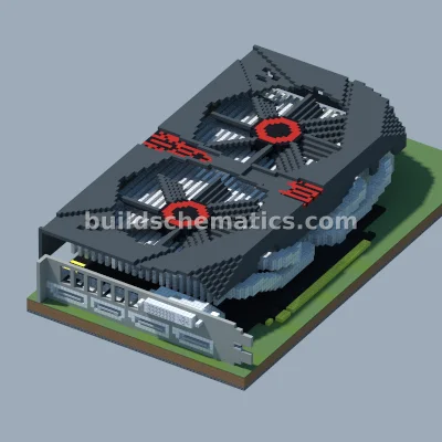 NVIDIA GeForce GTX 960 Graphics Card Pixel Art