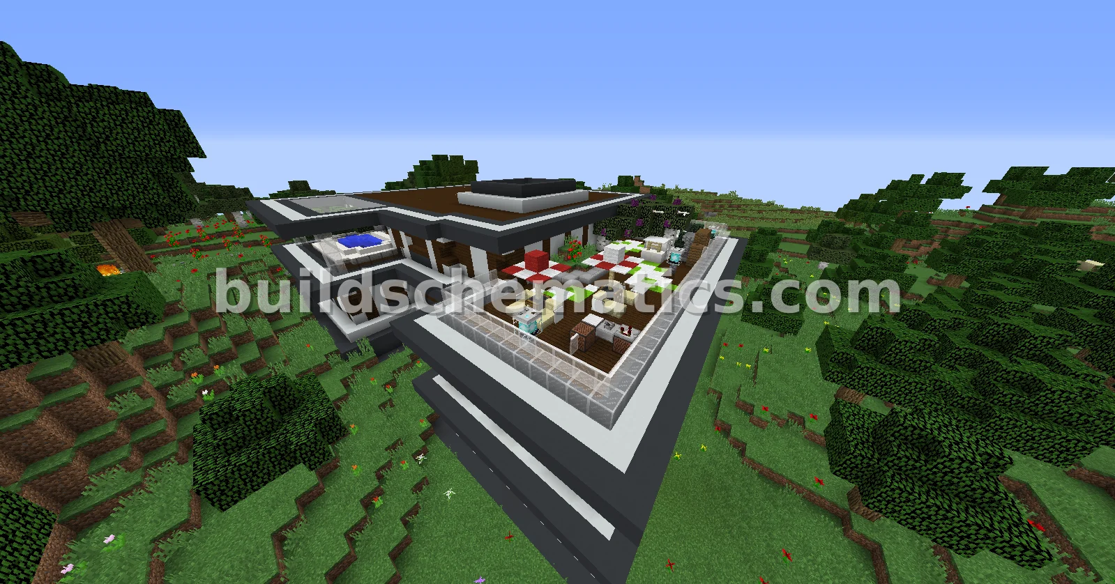 Modern House With Furnishings