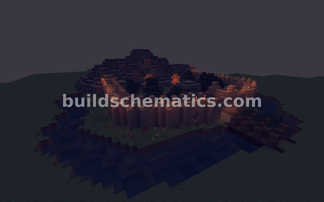 Mountain Castle With Furnished Houses — view 2