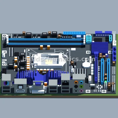 Intel Motherboard Pixel Art Recreation — view 3