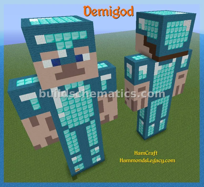 Demigod Statue - Pixel Art