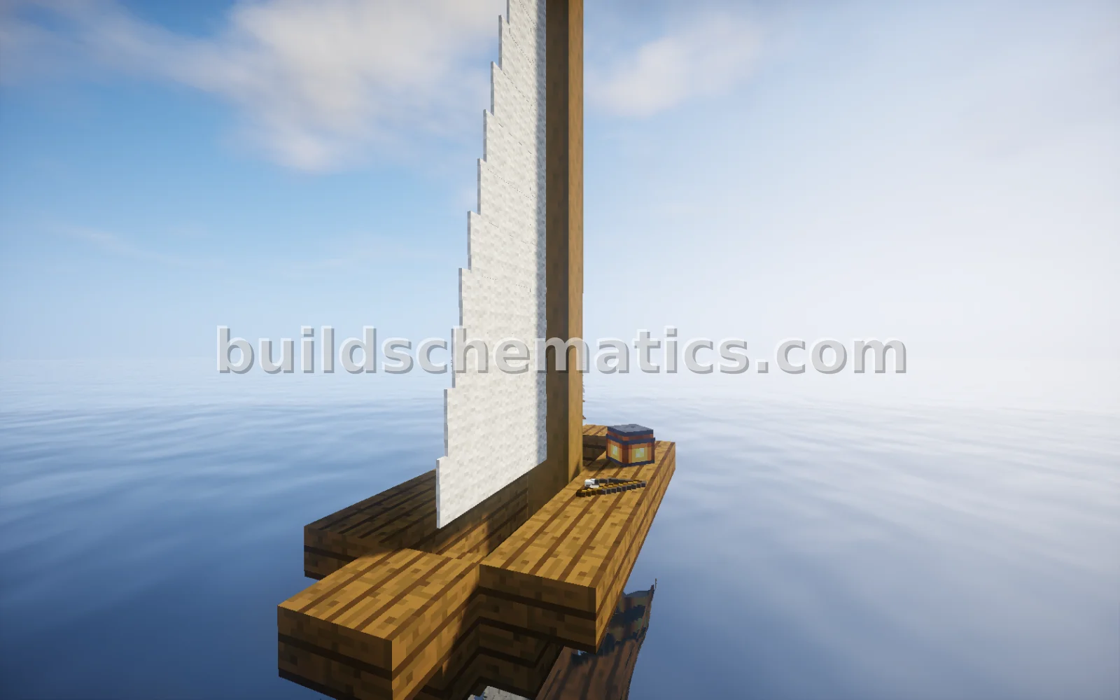 Realistic Sailboat Model — view 2