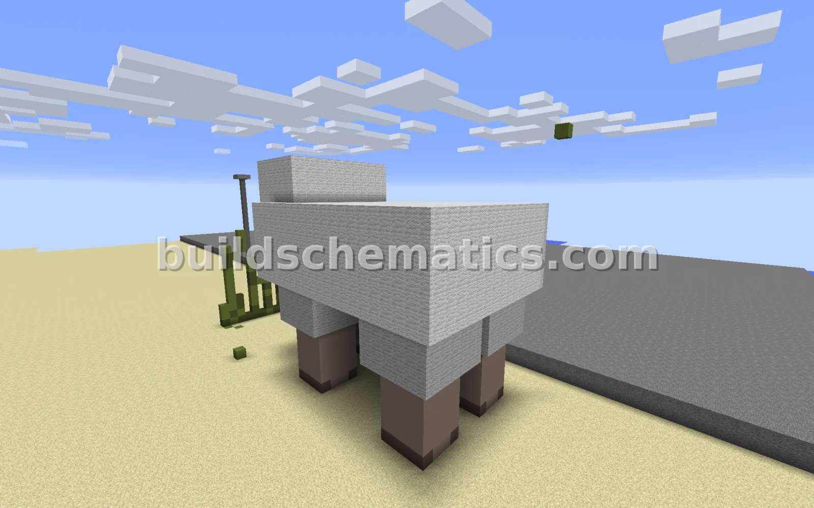 Large Sheep Statue — view 4