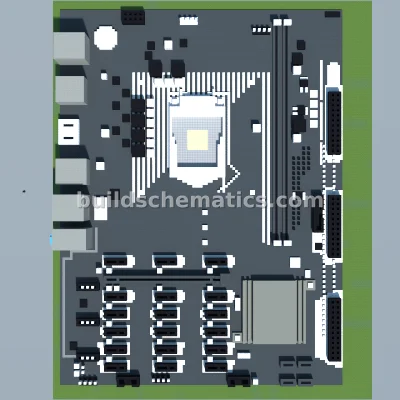 Mining Motherboard Pixel Art — view 2