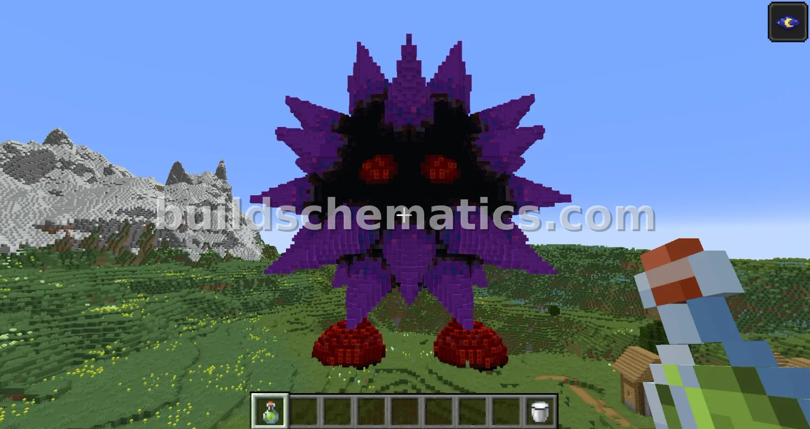 Burrbo Statue Minecraft Build — view 2