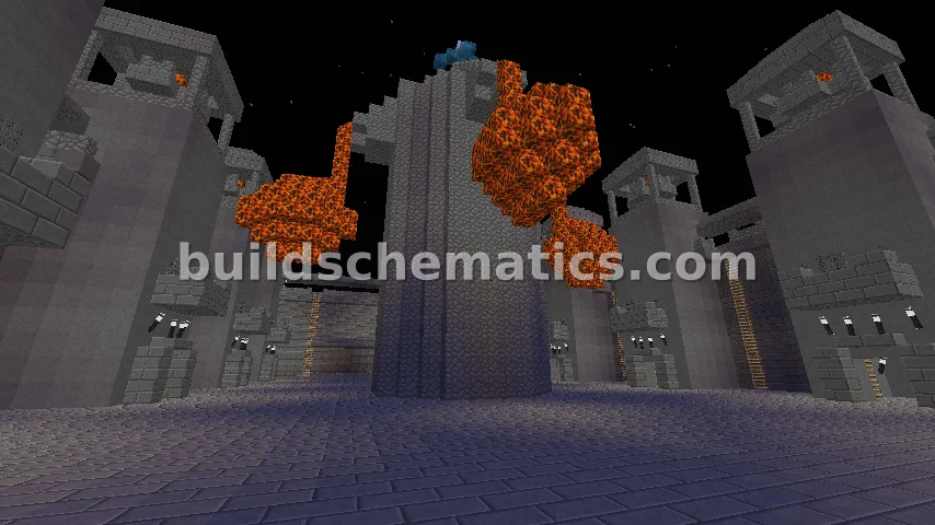 Medieval Tower Fort Structure — view 2