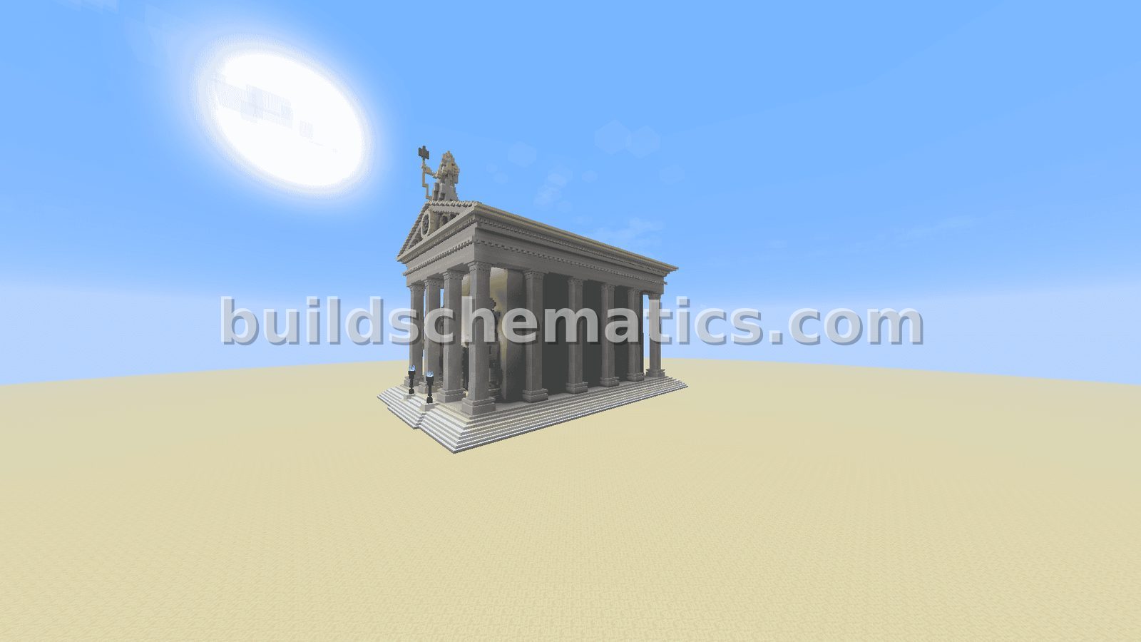 Greek Pantheon Statue Build — view 2