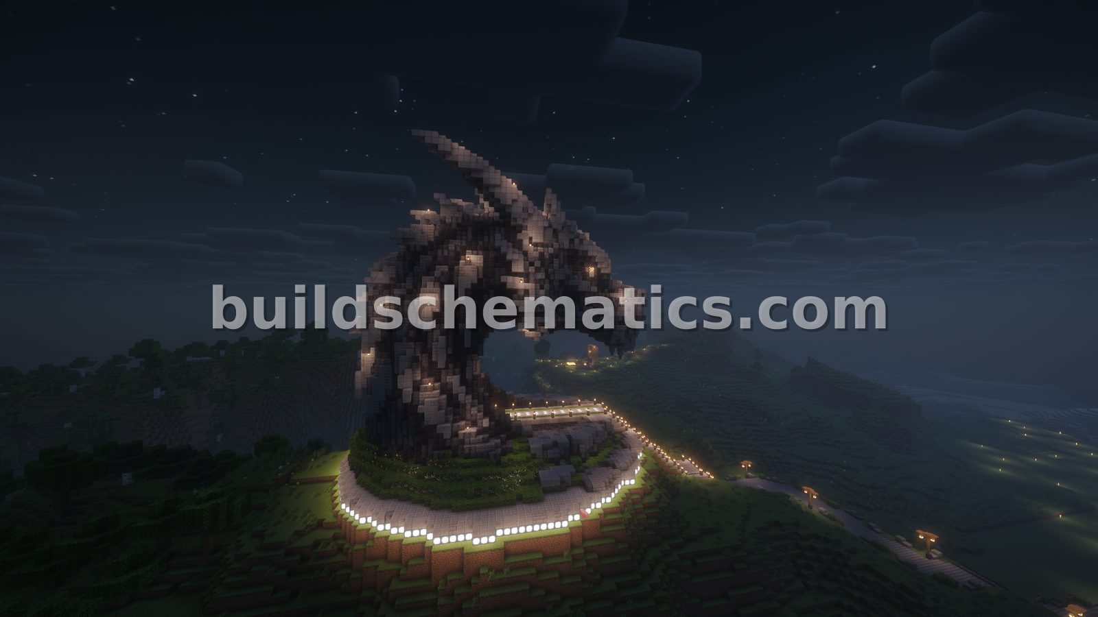 Dragon Themed Nether Portal Custom Build — view 3