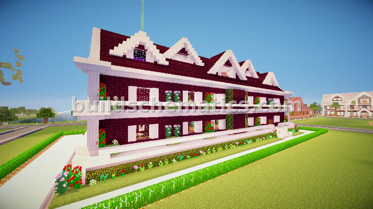 Decorated House with Garden and Farm — view 2
