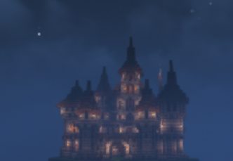 Large Mountain Castle Structure
