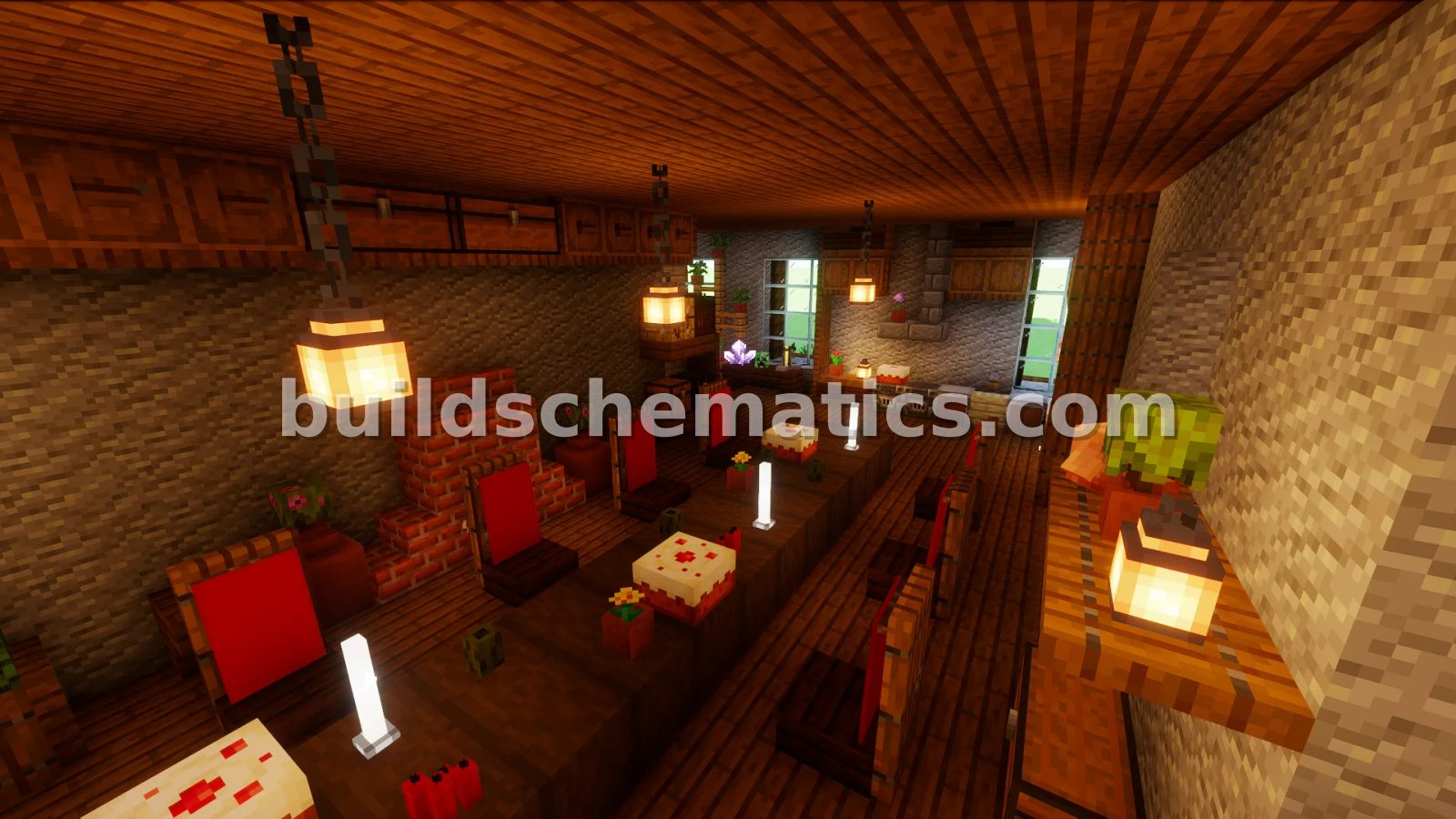Paleoak Cabin With Detailed Interior — view 3