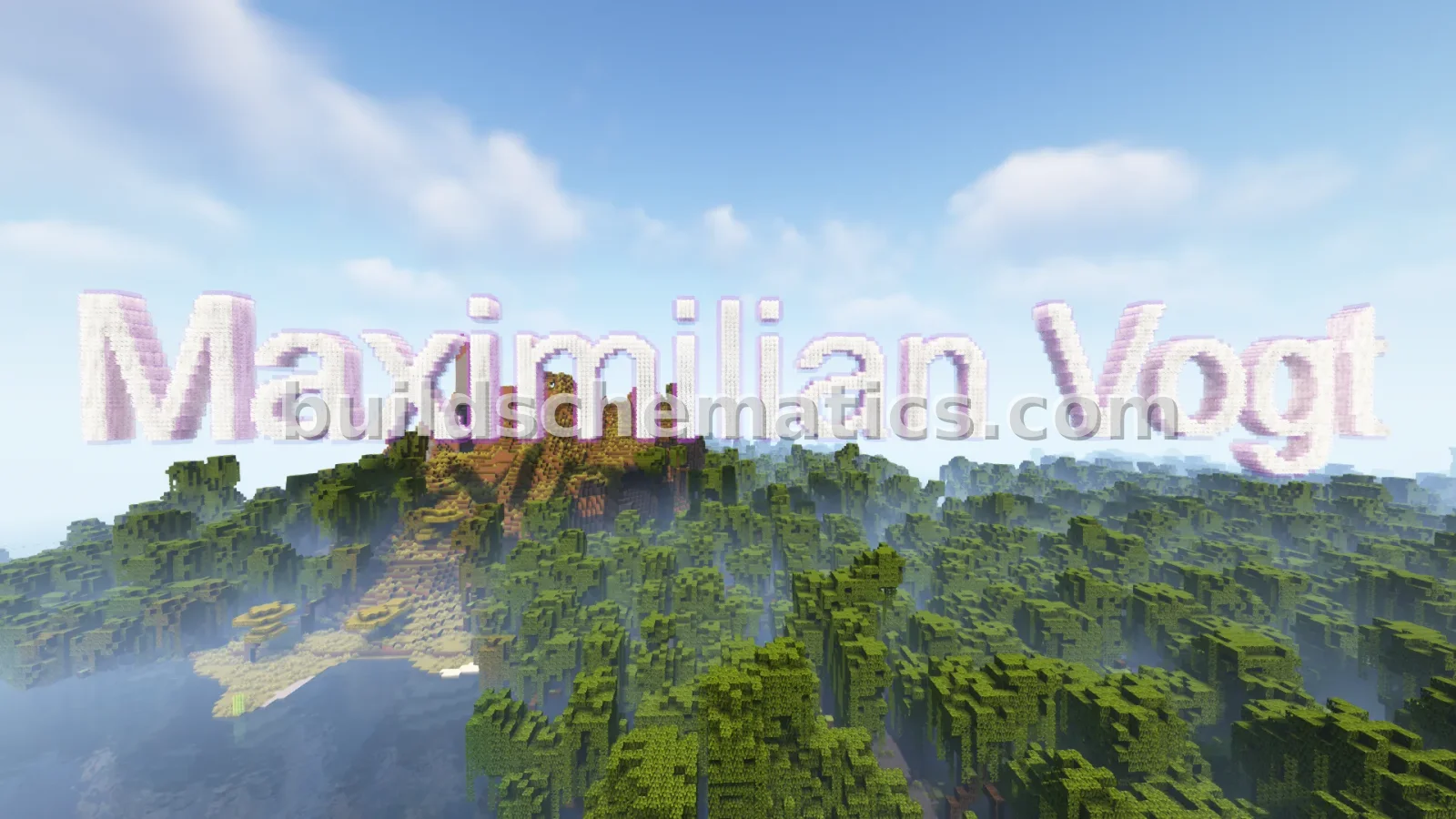 Maxi Nameplate in 3D Block Letters