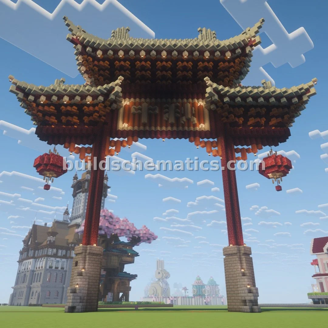 Giant Oriental Torii Gate — view 2