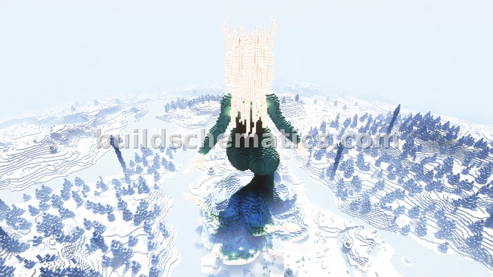 Frozen Mermaid Statue Build — view 3