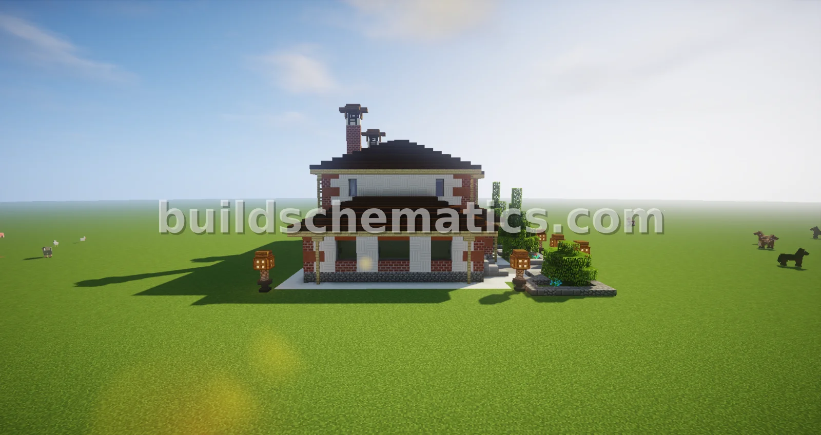 Modern Two-Story House With Garage — view 3