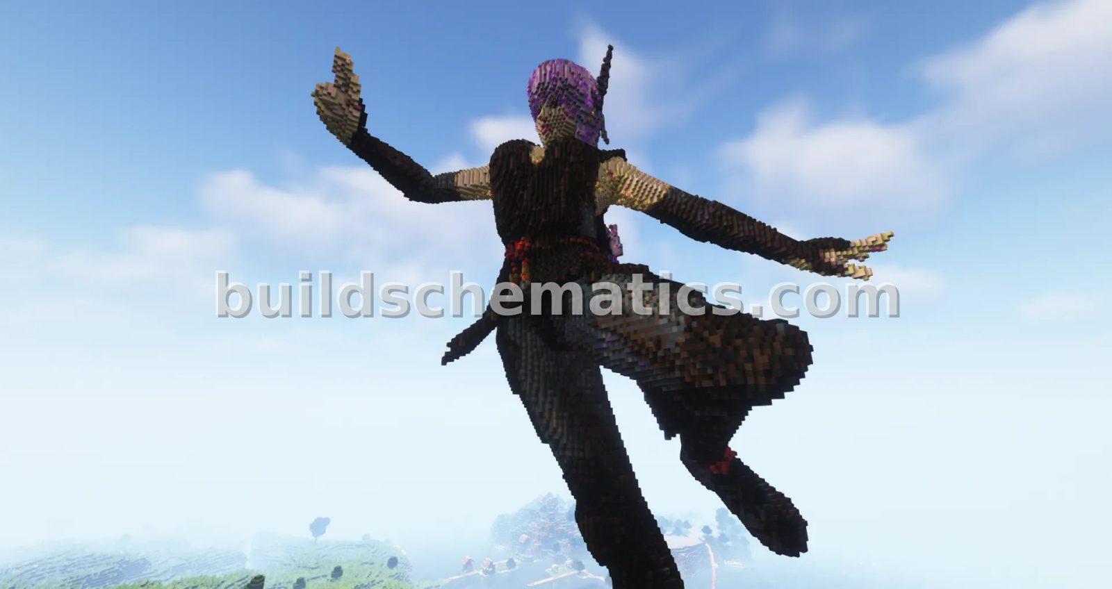 Girl Statue Minecraft Build — view 4