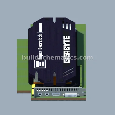 Gigabyte Radeon HD 7970 SOC Graphics Card Pixel Art — view 3