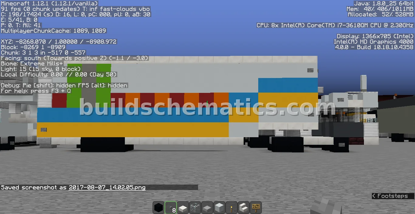 Decorated Tractor Head and Trailer — view 2