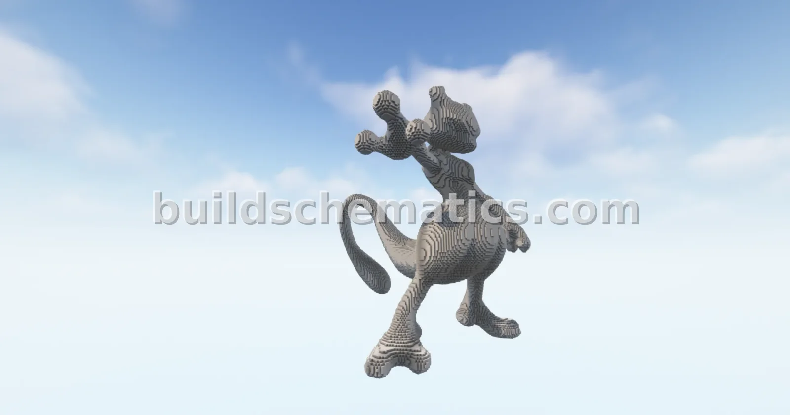 Mega Mew2 Pokémon Statue — view 3