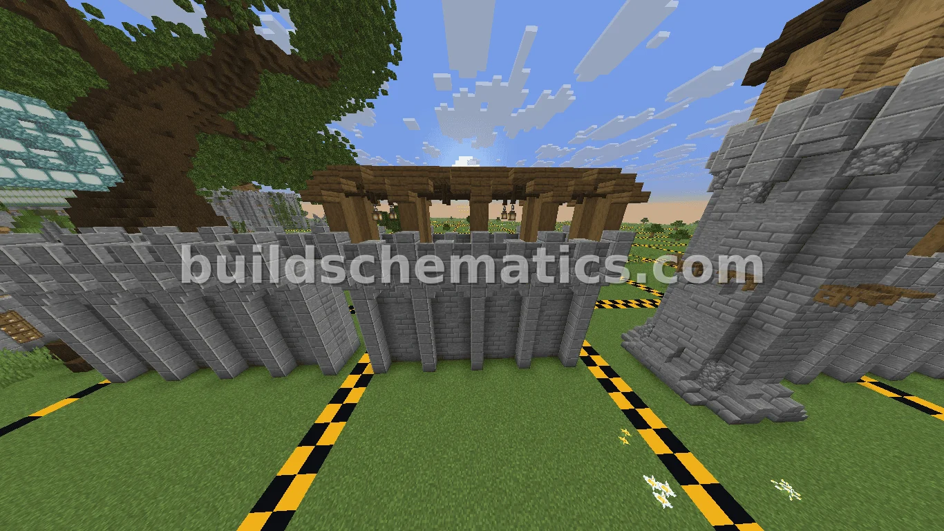 Royal Guard Wall With Roof — view 2