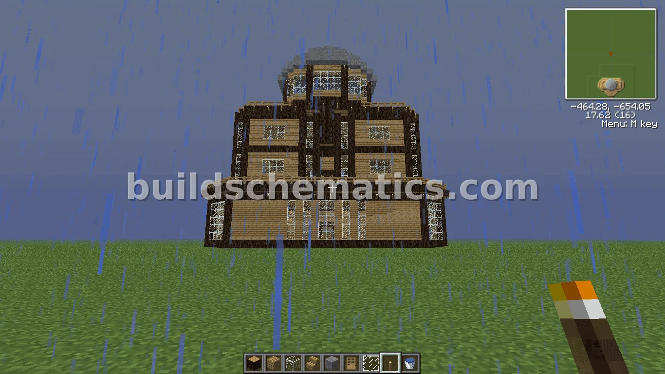 Rustic Wooden Mansion - Medium Build — view 2