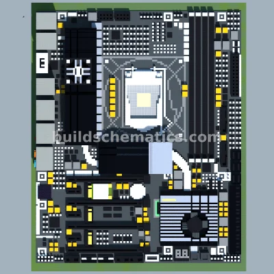 Intel Z87 Extreme11 Motherboard Pixel Art — view 2