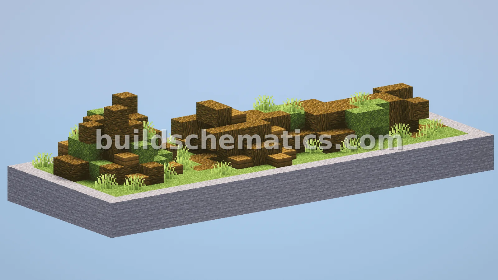 Custom Jungle Fallen Trees Structure