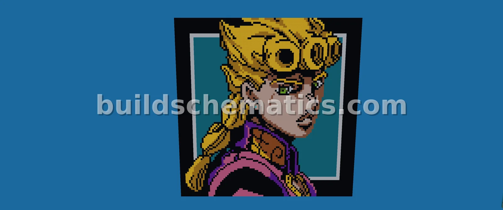 Giorno Giovanna Pixel Art