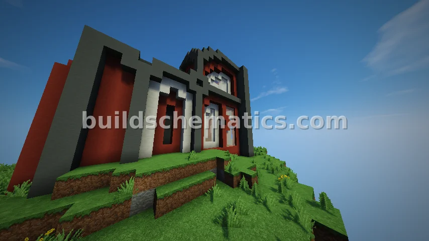 Modern House On A Flying Island