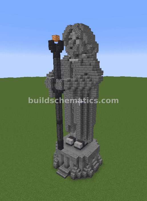 Wizard Stone Statue