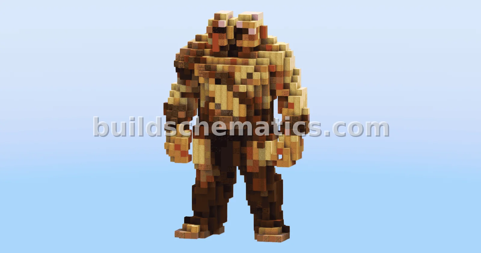 Small Two Headed Ogre Statue