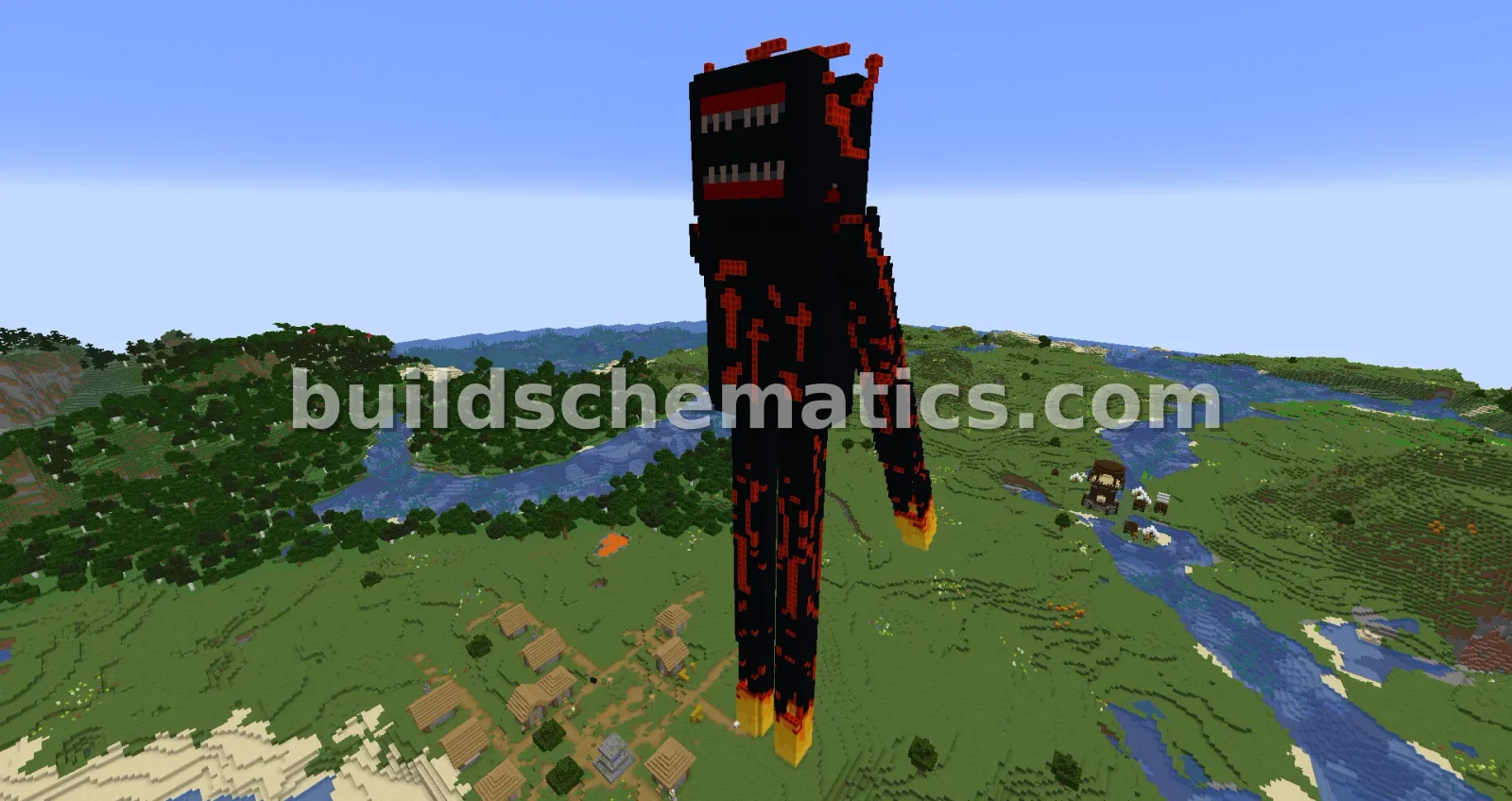 Bloody Enderman Statue Build — view 4