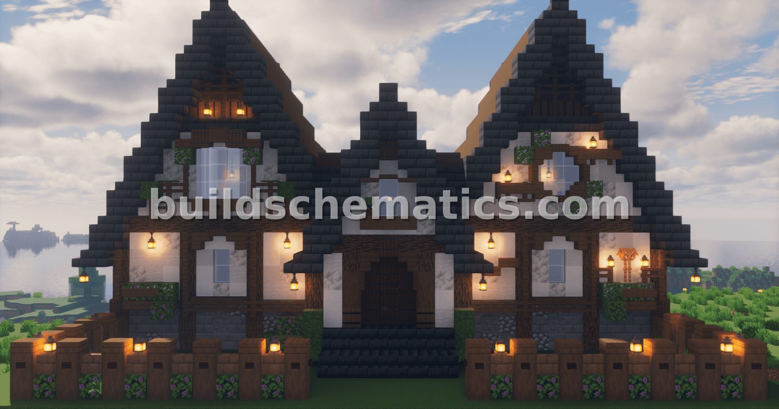 Medium Medieval House with Double Storage — view 2