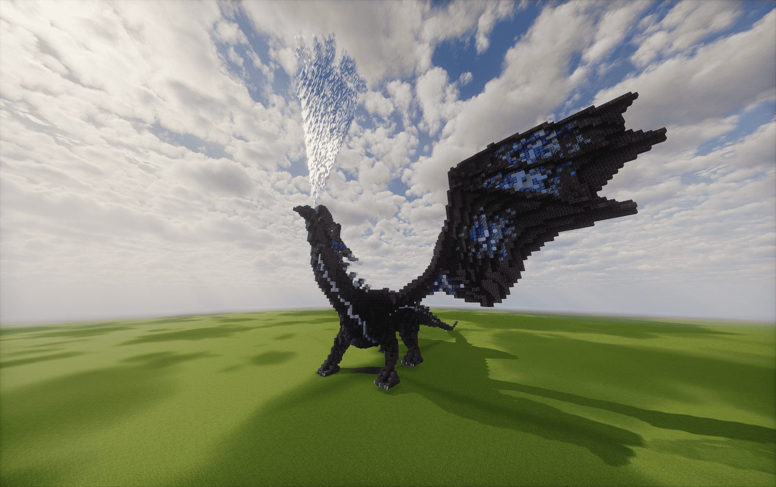 Dragon Extended Wings Statue