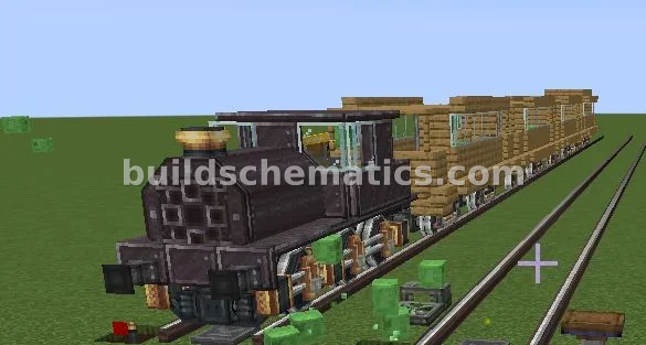 Steam Locomotive and Cars