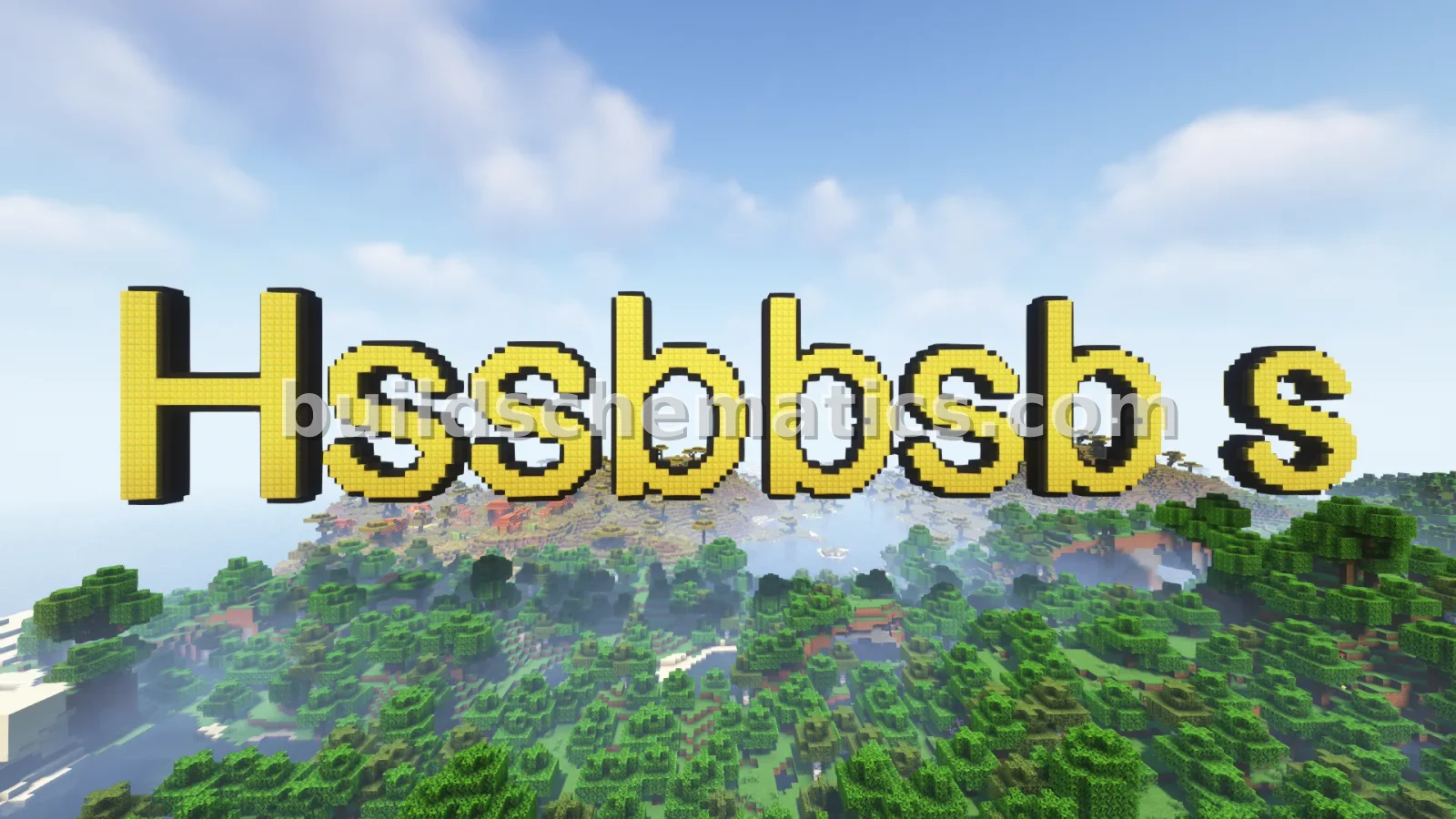 Hssbbsb s Nameplate in 3D Block Letters