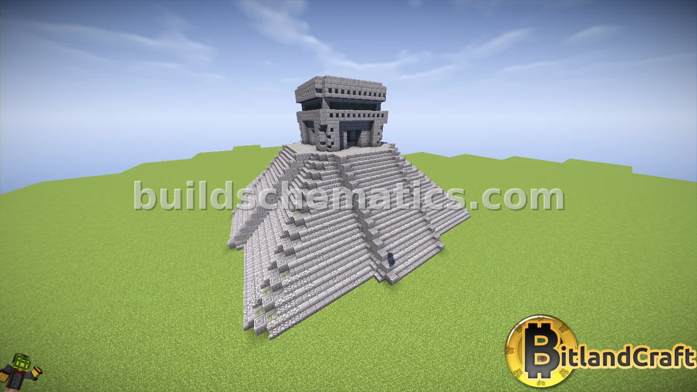 Ancient Maya Brick Temple — view 4