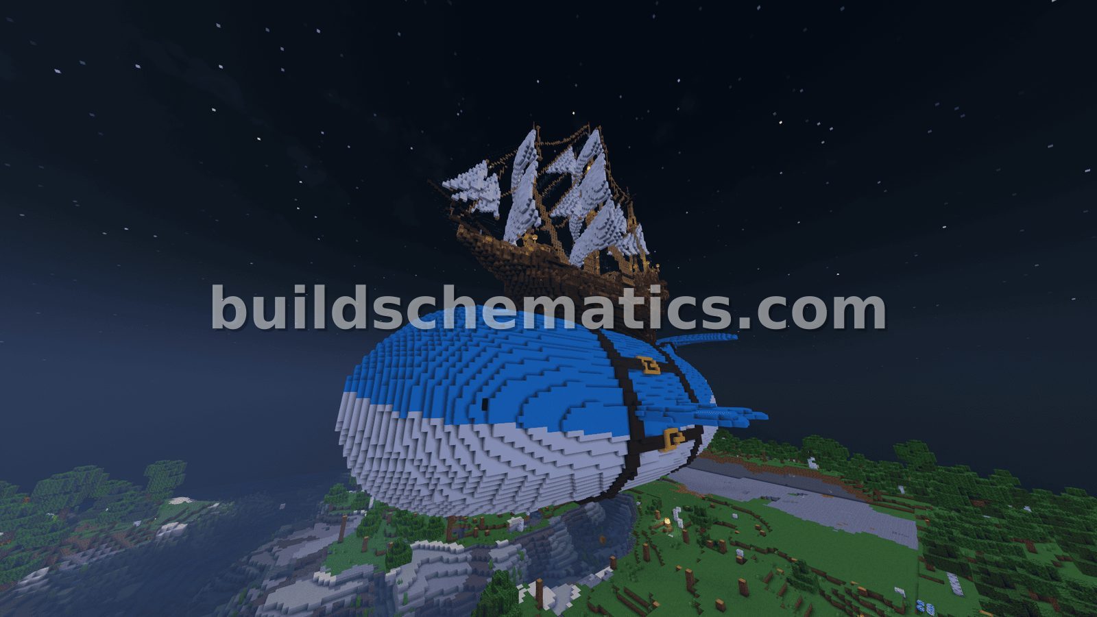 Giant Wailord Pirate Ship — view 3