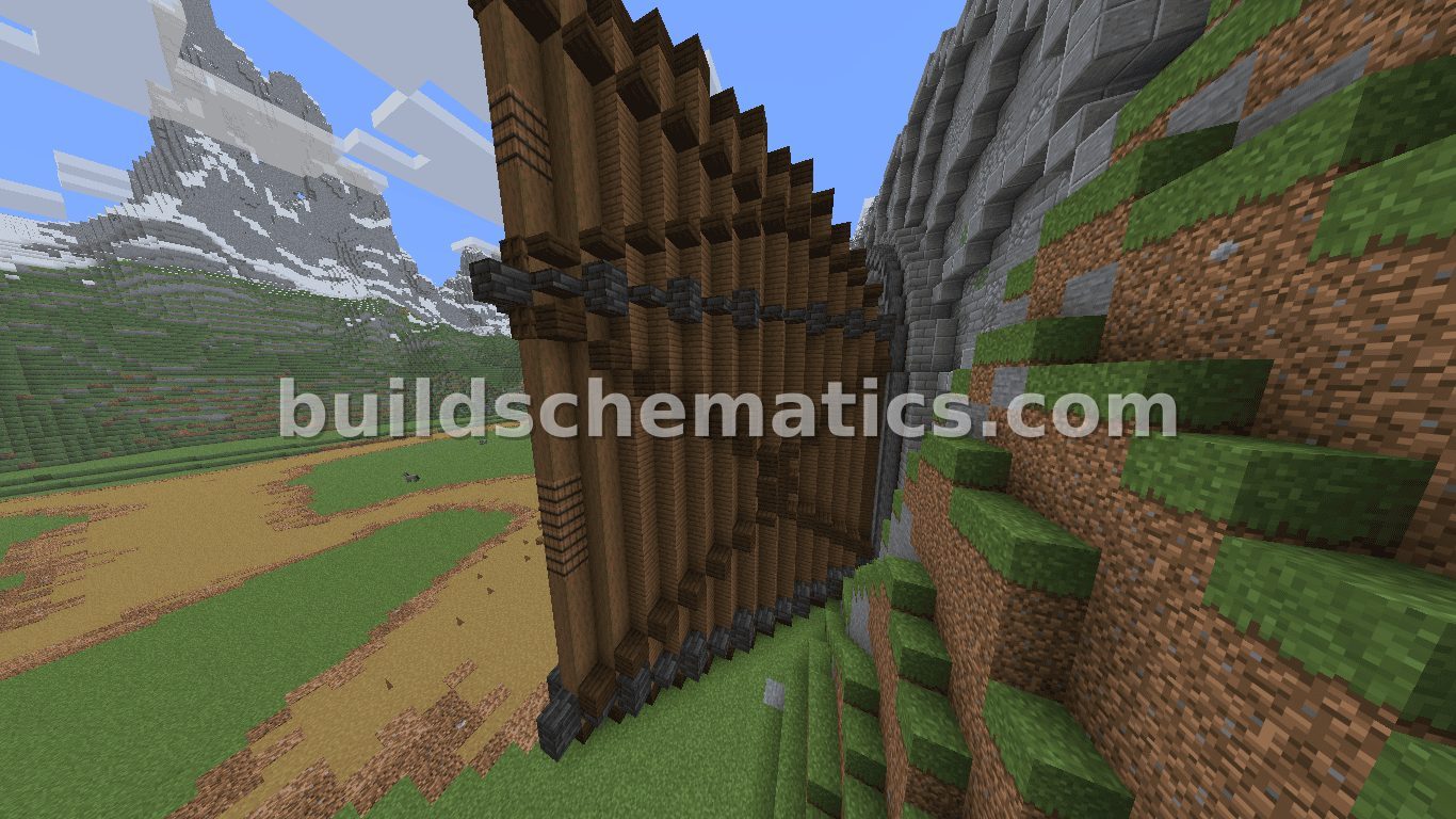 Giant Medieval Mountain Gate — view 2