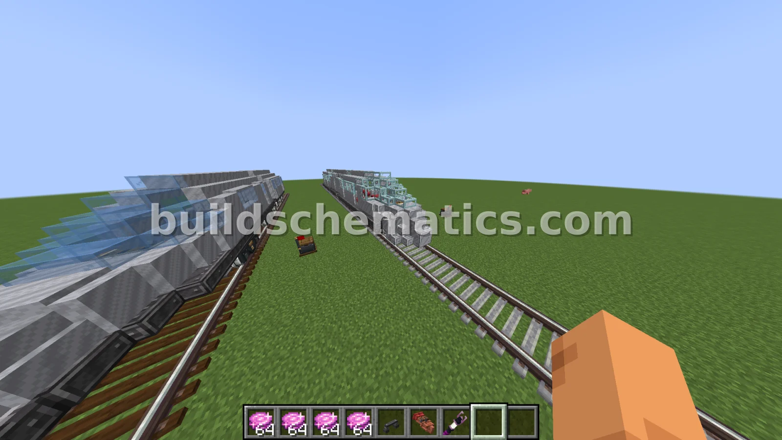 Bullet Train With Tracks — view 2