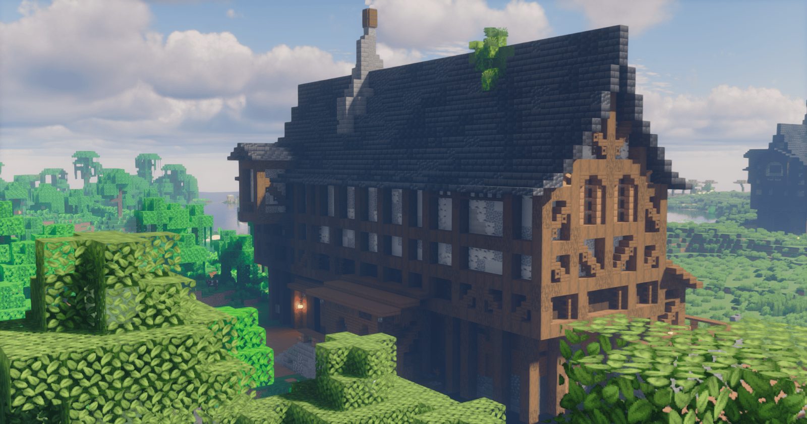 Detailed Medium Sized Medieval House — view 3
