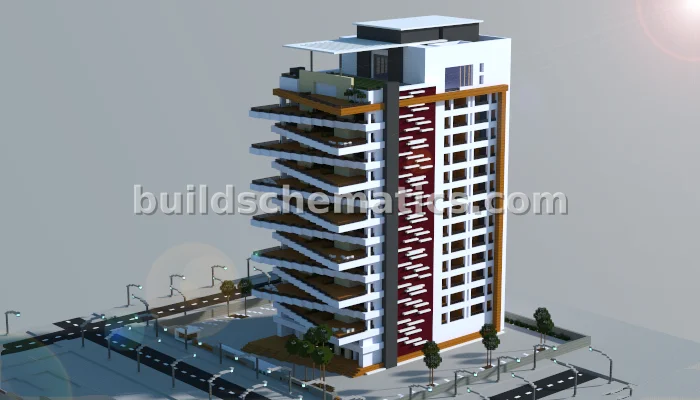 Modern City Apartment Tower